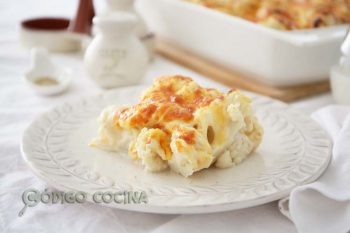 Coliflor gratinada con bechamel