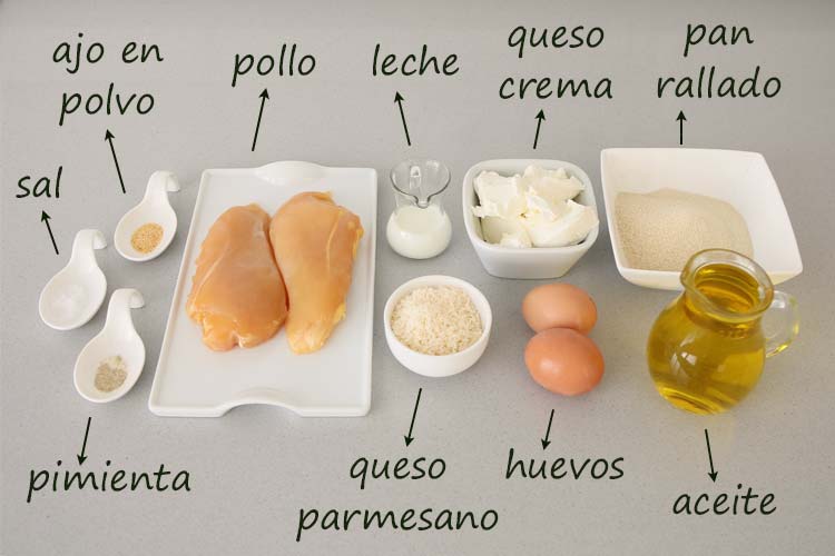 Ingredientes para hacer nuggets caseros con Mambo