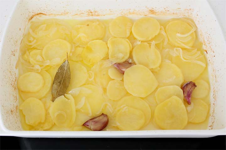 Patatas cocinadas al horno