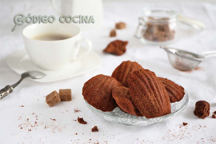Madeleines de chocolate, receta fácil