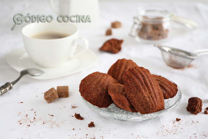 Madeleines de chocolate, receta fácil