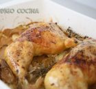Pollo asado con limón