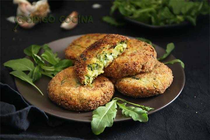 Hamburguesas de calabacín y queso parmesano