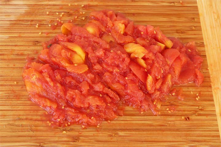 Tomate troceado