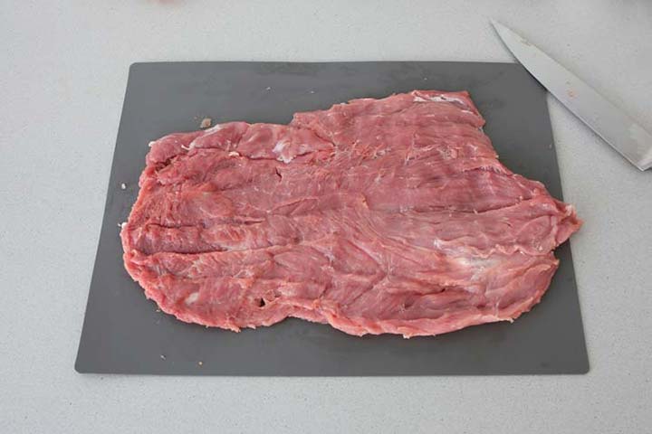 Solomillo de cerdo espalmado y tierno