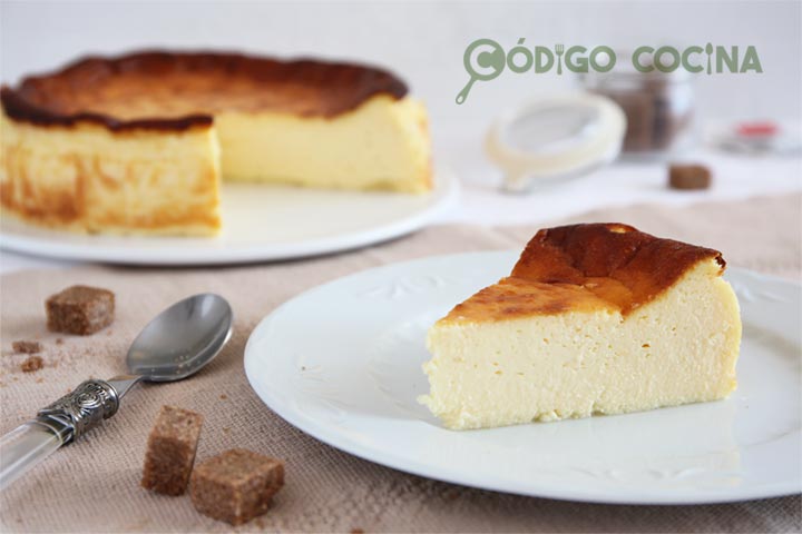 Tarta de queso La Viña con Thermomix, ¡queda de 10! - Recetas de ¡Escándalo!