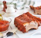 Costillas al horno con salsa barbacoa