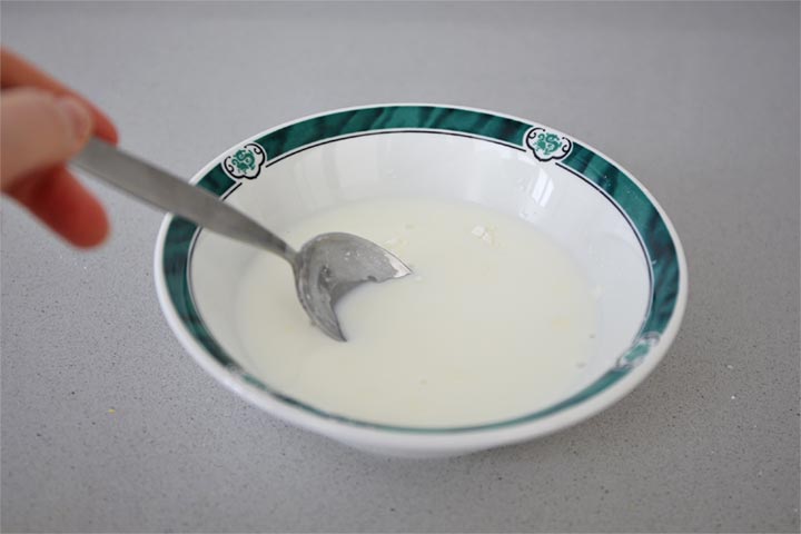 Maicena disuelta en leche fría