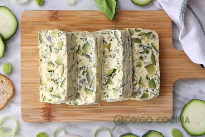 Pastel de calabacín y acelgas, receta fácil