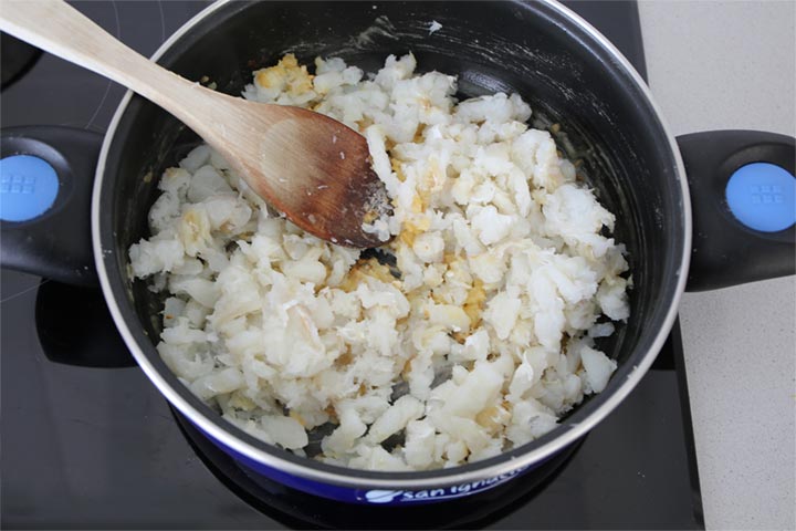 Bacalao cortado a cuchillo