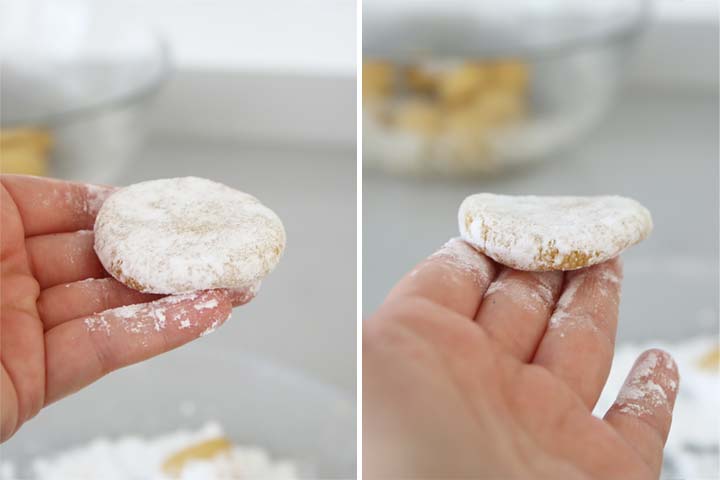 Dar forma a las pastas árabes de almendra