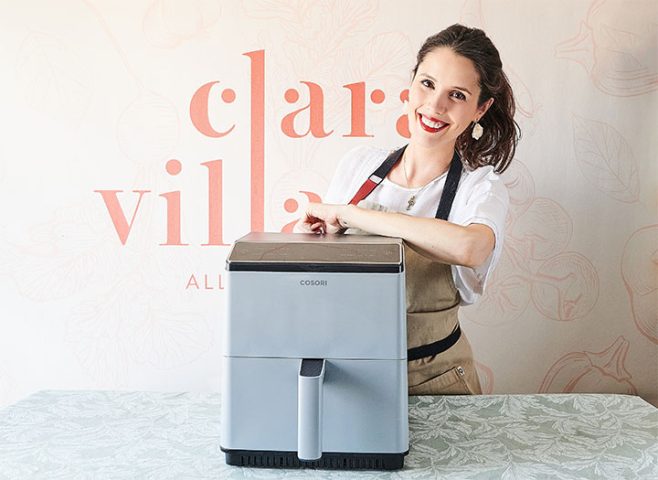 Carla Villalón presenta la nueva freidora de aire de Cosori, la Dual Blaze Chef Edition