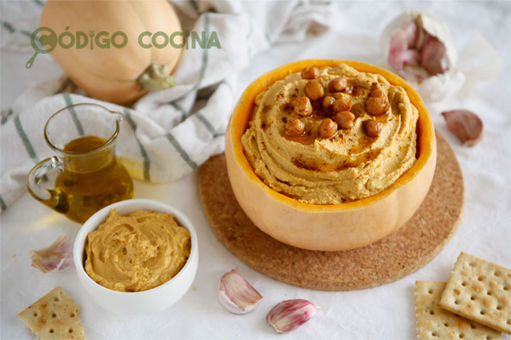 Hummus de calabaza y garbanzos