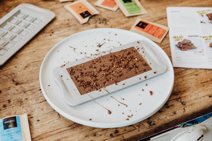 Kit para personalizar tabletas de chocolate