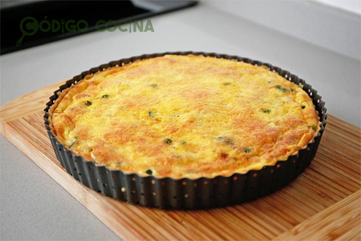 Quiche de verduras con queso al horno