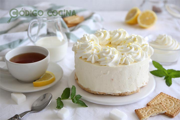 Tarta de limón sin horno ni cuajada