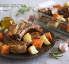 Costillas al horno con patata y boniato