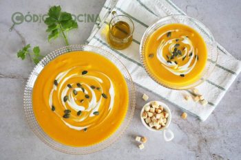 Receta de crema de calabaza, zanahoria y patata