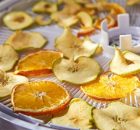 Alimentos deshidratados: manzana y naranja