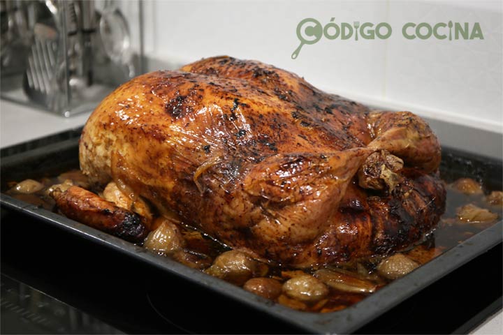 Receta de pavo relleno para Navidad