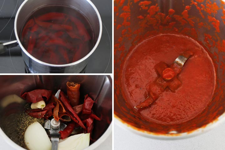 Preparar la salsa de chiles