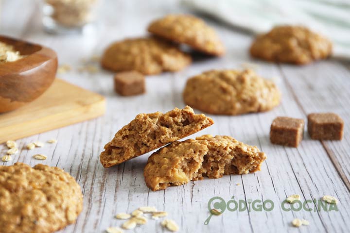 Galletas de avena y manzana caseras