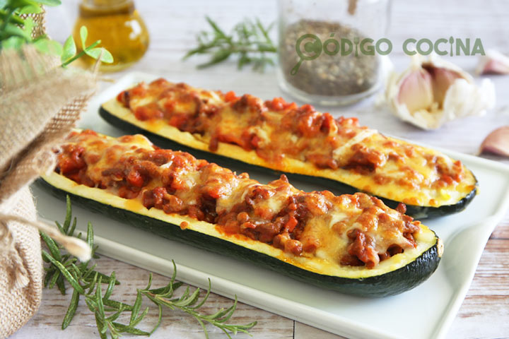 Receta de calabacines rellenos de carne picada