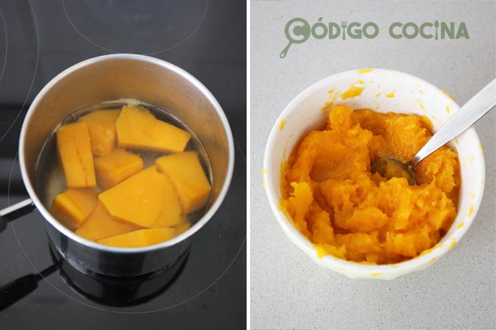 Puré de calabaza cocida