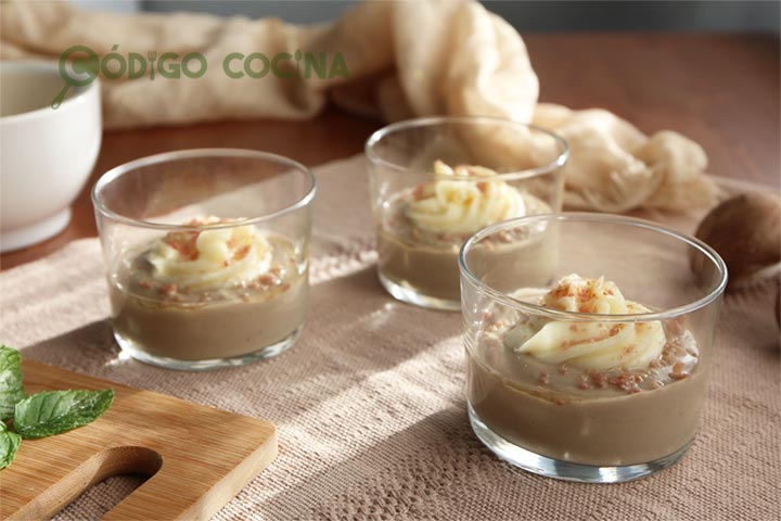 receta de crema de setas con parmesano