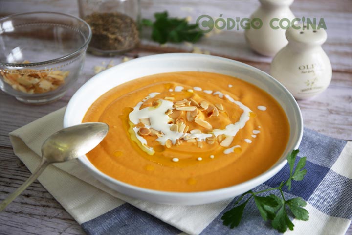 Receta de crema de calabaza asada 