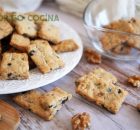 Galletas saladas de parmesano, aceitunas y nueces