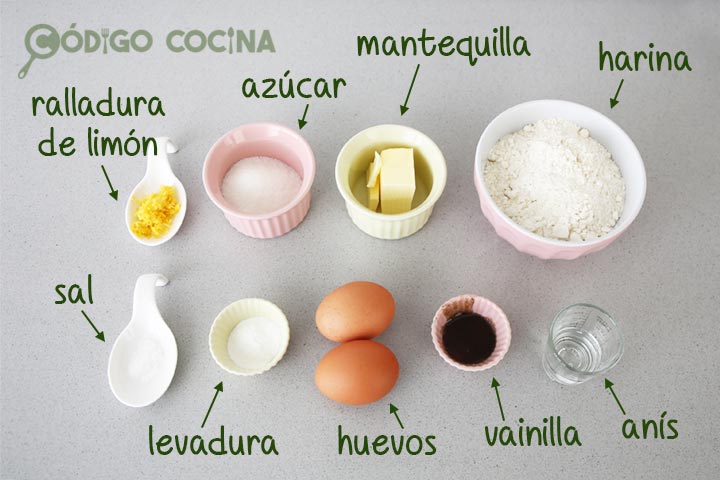 Ingredientes para hacer castagnole di carnevale