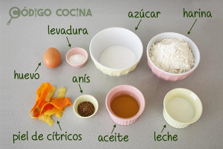 Ingredientes para hacer huesillos extremeños