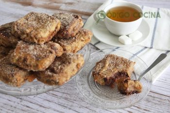 Leche frita de chocolate muy cremosa