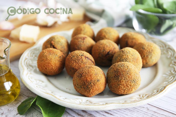 Receta de croquetas de ricotta y espinacas