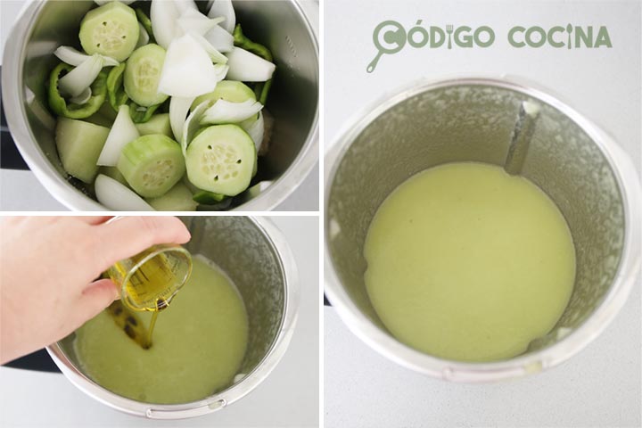 Como hacer gazpacho de melón con Thermomix