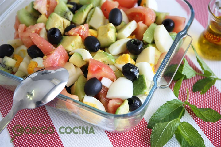 Receta de ensalada de aguacate original