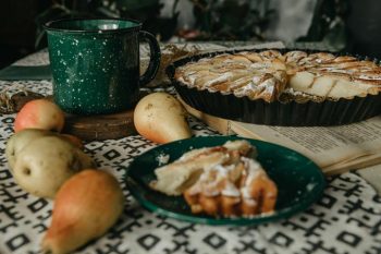 Tarta de manzana, uno de los plátos típicos de un irish pub
