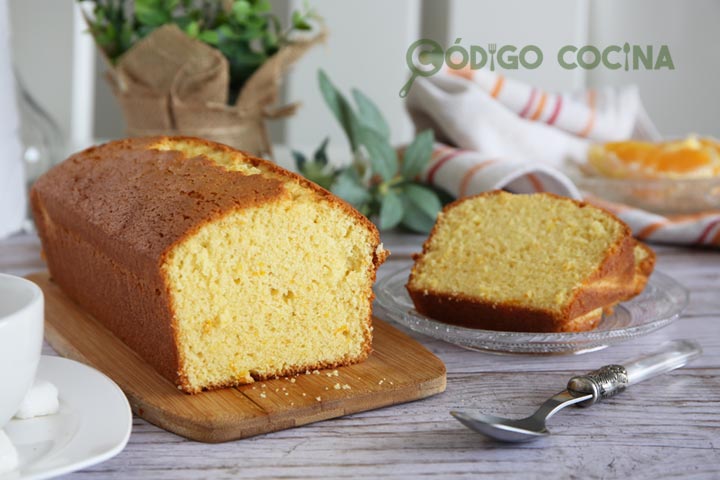 Receta de bizcocho de naranja esponjoso