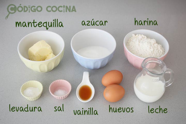 Ingredientes para hacer cupcakes para el Día de la Madre