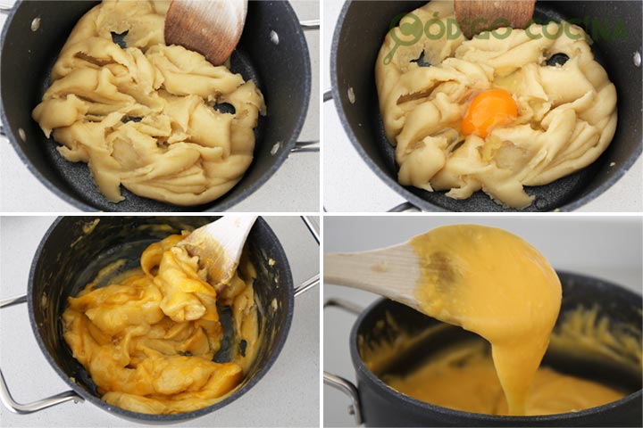 Masa para hacer buñuelos de viento