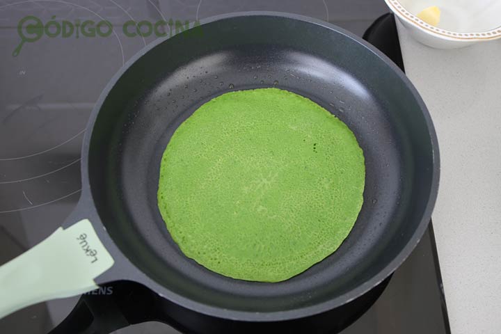 Cómo hacer crepes de espinacas