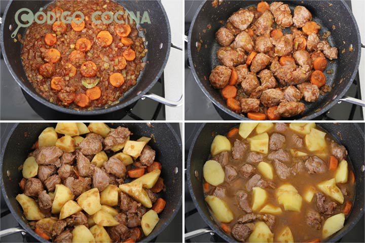 Cómo hacer Estofado de ternera con patatas