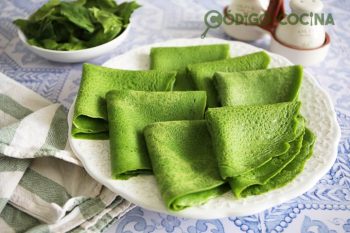 Receta de crepes de espinacas fácil