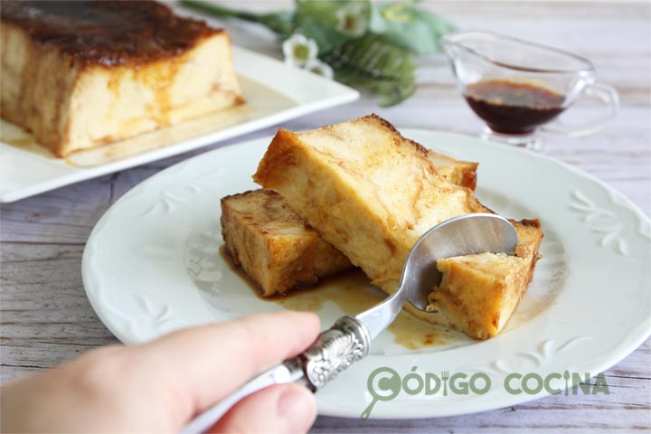 Receta de pudin de pan y leche condensada