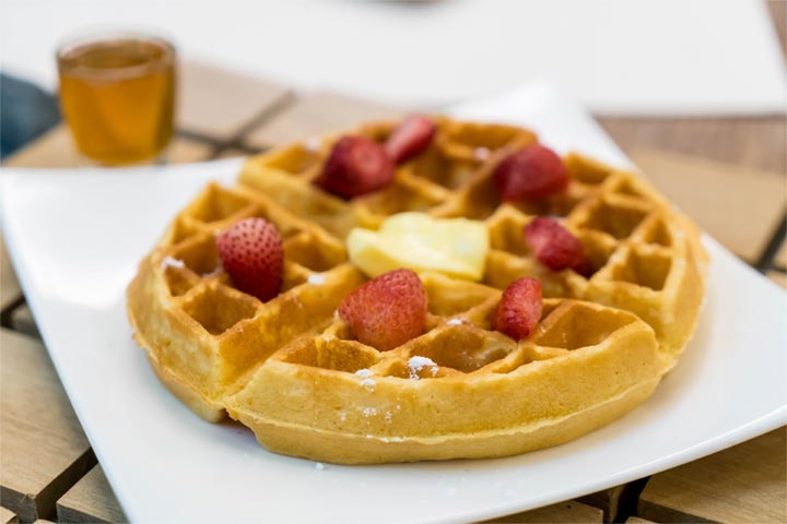 Waffle esponjoso y casero