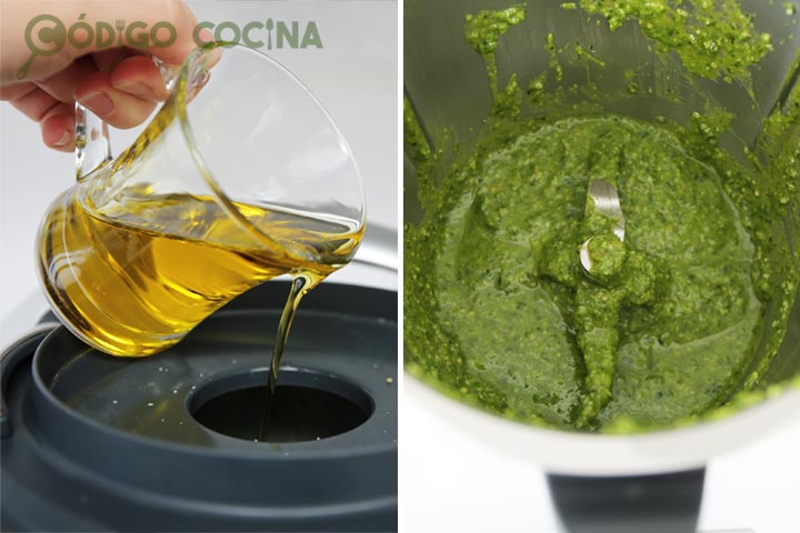 Pesto de espinacas en Thermomix