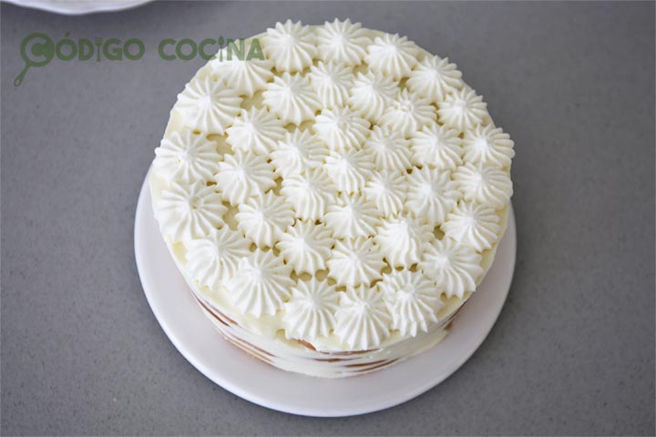 Tarta de galletas y limón