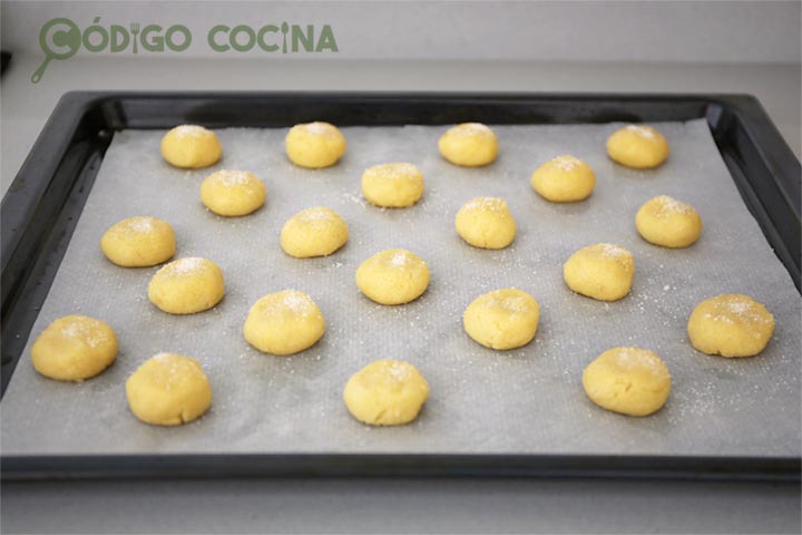 Masa cruda de galletas de leche en polvo