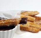 Churros hechos con mezcla profesional para churros